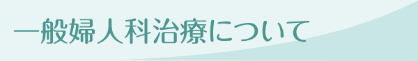 一般婦人科治療について